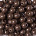 Perles en bois poli marron chocolat 16mm pour la création de bijoux et artisanat - Marron Foncé / 16mm