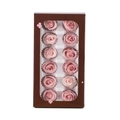 Boxed set of 12 preserved pink roses with window display for Valentine's Day gifts - 12 Light Pink Flowers (approximately 3-4 Cm In Diameter) / 1 Box