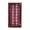 Preserved deep pink roses in 24-count box with window for Valentine's gift - 24 Flowers (2-3cm) / Light Pink