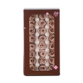 24-count dusty pink preserved roses in a windowed gift box for Valentine's Day - 24 Cappuccino Flowers (flowers About 2-3 Cm In Diameter) / 1 Box