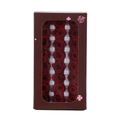 Preserved red roses gift set in a brown window box with 21 pieces for DIY decor - 24 Red Flowers (approximately 2-3 Cm In Diameter) / 1 Box