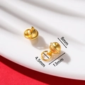 Golden mini bell charm for DIY bracelets featuring a matte finish and 8mm diameter - Bell (AC4548) / 13x8mm