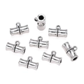 Bambus-Abstandshalter aus Zinklegierung mit Schlaufen in Antiksilber für DIY-Schmuck - Bambus-Stil