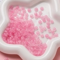 Macro de perles de verre roses 3x6mm en forme d'abaque pour création de bijoux - Perle Rondelle en Verre (AC4486) / Pack de 100 / Rose / 3*6.5mm