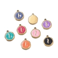 Colorful enamel butterfly pendants in eight vibrant shades with gold plating for DIY jewelry - Snake / 2 Pcs/Set / Lake Green