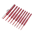 9-piece set of red aluminum crochet hooks with soft TPR handles in various sizes 2.0-6.0mm - New Red Soft Handle (14cm) / 2mm