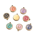 Enameled stainless steel horseshoe pendants in eight vibrant colors for jewelry making - Horseshoe / 2 Pcs/Set / Lake Green