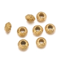 Goudkleurige tussenkralen met reliëf voor het zelf maken van roestvrijstalen sieraden - Stijl 20 (Reliëf Ring) / 5 Stuks / Goud