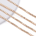 Detail of 2-4mm rose gold hematite cube spacer beads for DIY jewelry making necklaces - 4*4mm (Approx. 95 Pcs/Strand) / Bright KC Gold