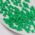 Perles rondes en acrylique vert vif 4x7mm pour bijoux DIY et chaînes de téléphone - Pack de 100 / Vert Solide