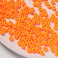 Perles en acrylique orange 4x7mm pour la création de bijoux DIY et de chaînes - Pack de 100 / Orange Solide