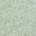 Detailed macro shot of mint green glass cat eye beads with silky luster for DIY jewelry - 100 Pcs/Pack Approx 7.5g / Light Green