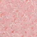 Macro shot of 2x4mm pink cat eye glass beads showing translucent texture and center holes - 100 Pcs/Pack Approx 7.5g / Light Pink