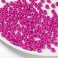 Perles en acrylique 4x7mm violettes et magenta pour la création de bijoux DIY - Pack de 100 / Rose Pourpre Solide