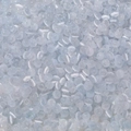 Macro view of 2x4mm light blue cat-eye glass seed beads for DIY jewelry making - 100 Pcs/Pack Approx 7.5g / Sky Blue