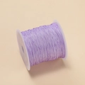 0.4mm light purple polyester craft cord on a spool for DIY jewelry making - Purple
