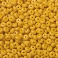 Vibrant yellow 3x6.5mm glass abacus beads for DIY jewelry making and phone charms - 50 Pieces/Pack (3x6.5mm/Hole 1.5mm) / Painted Yellow