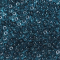 Deep blue transparent glass rondelle beads 3x6.5mm for DIY jewelry making and phone chains - 50 Pieces/Pack (3x6.5mm/Hole 1.5mm) / Transparent Ink Blue