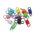 Détails des fermoirs à ressort colorés en métal pour bijoux DIY en douze teintes vives - Mélange Aléatoire