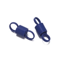 Détail de fermoirs à ressort en métal bleu avec anneaux de tirage pour bijoux DIY - Bleu Saphir