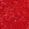 Vibrant red 3x6.5mm glass abacus beads for DIY phone chains and jewelry making - 50 Pieces/Pack (3x6.5mm/Hole 1.5mm) / Transparent Red