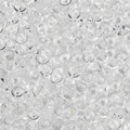 Transparent 3x6.5mm glass rondelle beads for DIY jewelry making and phone chain crafts - 50 Pieces/Pack (3x6.5mm/Hole 1.5mm) / Clear White