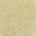 Pale yellow semi-transparent glass abacus beads for DIY jewelry and phone chains - 50 Pieces/Pack (3x6.5mm/Hole 1.5mm) / Yellow (Jade-Like)