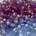 Purple and blue gradient mermaid resin beads with cat eye effect for DIY jewelry - Blue / 10mm (10 Pieces/Pack)