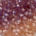 8mm purple and orange gradient resin beads with iridescent shimmer for DIY jewelry making - Orange