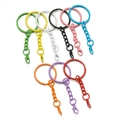 Detail von bunten lackierten Legierung Karabiner Schlüsselanhängern für DIY Zubehör - Basispackung / Zufällige Mischfarben