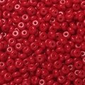 3x6.5mm bright red glass rondelle seed beads with large holes for DIY jewelry - 50 Pieces/Pack (3x6.5mm/Hole 1.5mm) / Paint Red