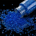Donkerblauw gebroken glas voor DIY-ambachten en nageldecoratie in 30g fles - Donkerblauw / 30ml Fles
