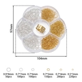 DIY jewelry kit with gold and silver jump rings in a flower shaped organizer box - Gold And Silver 1