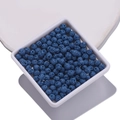 Deep blue porous volcanic rock round loose beads for DIY handmade aromatherapy jewelry - Dark Blue