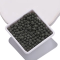 Dark grey natural volcanic lava rock round beads for DIY jewelry and aromatherapy - Olive Green