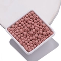 Pink volcanic lava rock stone beads for DIY essential oil jewelry making - Pink