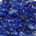 Macro shot of dark blue marble texture acrylic large hole beads with smoke pattern - 10 Pieces/Pack (10.5*13.5mm) / Sapphire Blue