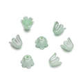 Perline a forma di mughetto verde menta pastello per la creazione di gioielli fai da te - 50 pezzi (7,5*8mm / Apertura 1,4mm) / Verde