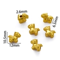 Detail eines goldenen Tierkreis-Pferdeanhängers mit Maßen 12mm x 10,5mm für DIY-Schmuck - In Jinma Im Handumdrehen Reich Werden