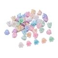 Pastellfarbene ABS Maiglöckchen Perlen mit Perlglanz für DIY Schmuckherstellung - 50 Stück (7,5*8mm / Loch 1,4mm) / Zufällig Gemischt
