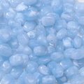 Light blue marble texture acrylic round beads for DIY jewelry and phone chain making - 10 Pieces/Pack (Approx. 10.5g) / Blue