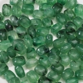 Green marbled acrylic large hole beads with unique swirling pattern for DIY jewelry - 10 Pieces/Pack (Approx. 10.5g) / Green