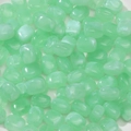 Green and white marble textured acrylic barrel beads for DIY jewelry making and crafts - 10 Pieces/Pack (Approx. 10.5g) / Light Green