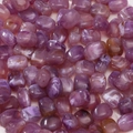 Purple and white marbled acrylic beads with irregular shape for DIY jewelry making - 10 Pieces/Pack (Approx. 10.5g) / Purple