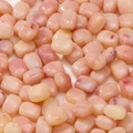 Pink marble texture acrylic large hole rectangle beads for DIY jewelry making - 10 Pieces/Pack (Approx. 10.5g) / Pink Yellow