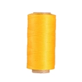 Dettaglio della bobina di filo cerato giallo da 0,8 mm per cucito su pelle e artigianato DIY - Giallo Oro (Modello 13)