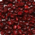 Deep red marble textured acrylic large hole beads for DIY jewelry and bracelets - 10 Pieces/Pack (Approx. 10.5g) / Red
