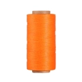 Dettaglio di filo di poliestere cerato arancione 0,8 mm per artigianato in pelle e cucito - Arancione Brillante (Modello 17)