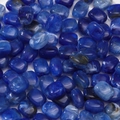 Blue marble textured acrylic rectangle beads for DIY jewelry and phone charms - 10 Pieces/Pack (Approx. 10.5g) / Sapphire Blue