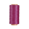 Dettaglio del cordoncino in poliestere cerato viola da 0,8 mm per cucito pelle e fai-da-te - Rosso Rosa (Modello 20)